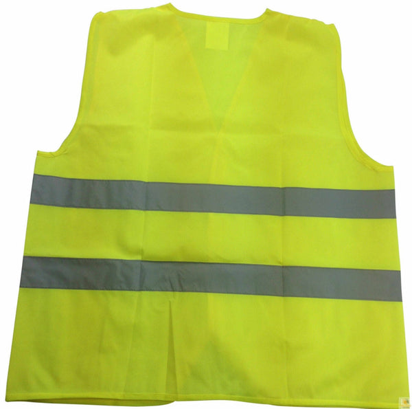 Br Apparel Hi Vis Safety Vest With Reflective Tape Workwear Yellow Night Day Use Safety Vests