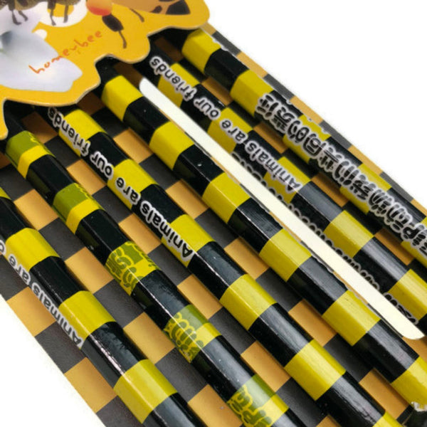 6Pcs Zoo Animal Pencil Set Jungle Kids Party Favours Honeybee Pencils