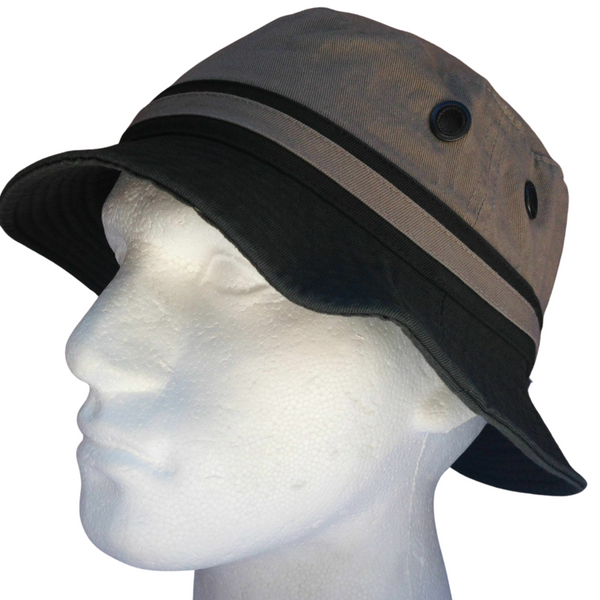 Dents 100% Cotton Bucket Hat Fishing Summer Sun Hiking Cap Brim Khaki 59Cm Hats & Headwear