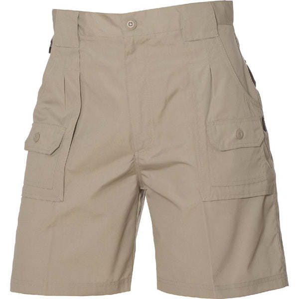 Huski Mens Cargo Shorts Work Casual Workwear Bone 4Xl (112Cm Waist) Men's Shorts