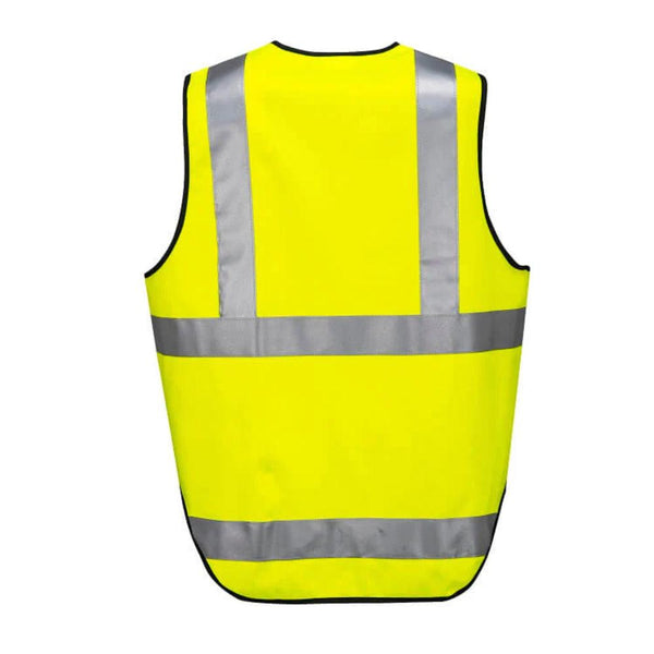 Huski Hi Vis Patrol Vest 3M Reflective Tape Safety Workwear High Visibility Yellow L Coats Jackets & Vests