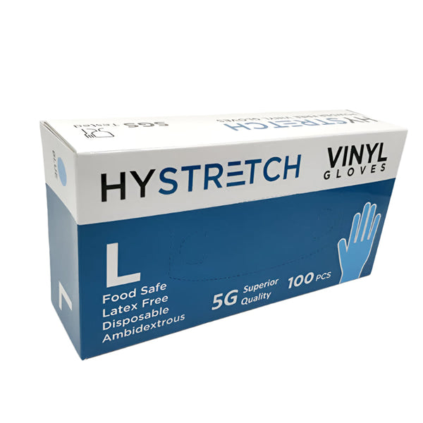 Br Safety 1000X Clear Disposable Vinyl Gloves Powder Free Latex Bulk Box Disposable Gloves