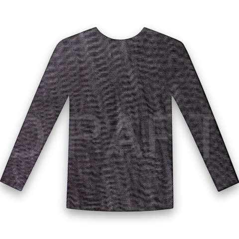 Br Costumes Long Sleevestretch Mesh Top Round Neckline Blouse Shirt Party Tops