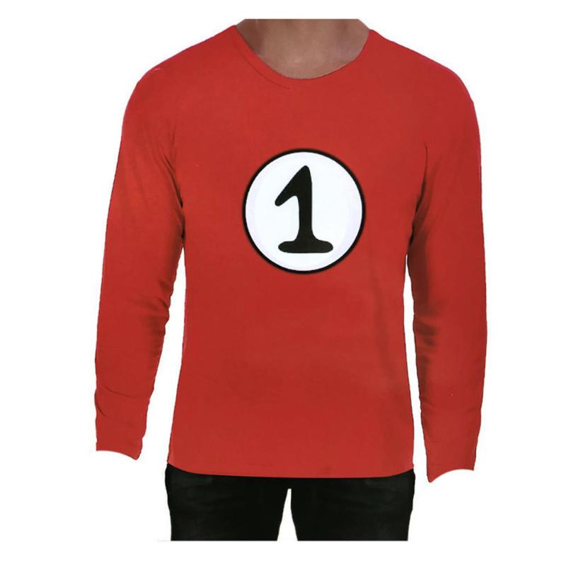 Br Costumes Dr. Seuss Adult Cat In The Hat Thing 1 Red Top Party Book Week Unisex Costumes