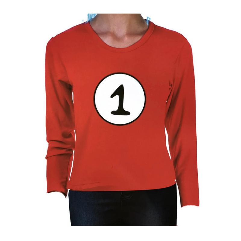 Br Costumes Dr. Seuss Kids Cat In The Hat Thing 1 Red Top Party Book Week Childrens Unisex Costumes