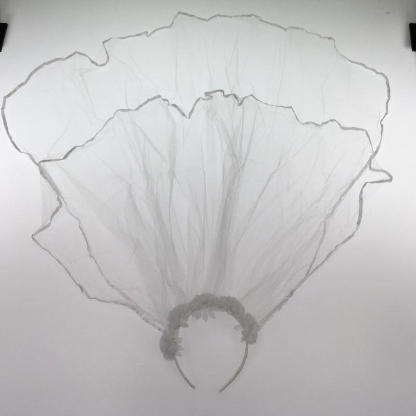 Br Costumes Hen's Party Veil Headband White Bride To Be Flowers Bridal Shower Bachelorette Hats