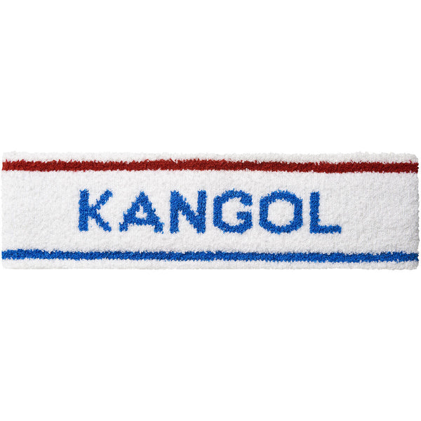 Kangol Bermuda Stripe Headband Stretch Sweatband White Ciano Headbands
