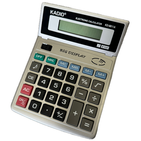 Kadio Desktop Electronic Calculator Basic 8 Digit Dual Power Lcd Display For Office Business Calculators
