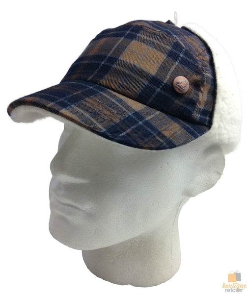 Kangol Plaid Supre Ushanka Sherpa Chullo Lined Hat Warm Winter Ear Trapper Flying Army Green/Black/Red L/Xl Hats