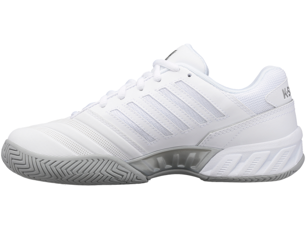 K Swiss Womens Bigshot 4 Ac Tennis Shoes White/Silver Us 9 Athletic Shoes