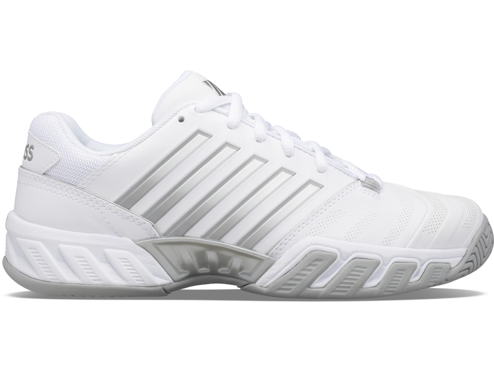 K Swiss Women's Bigshot 4 Ac Tennis Shoes White/Silver Athletic Shoes