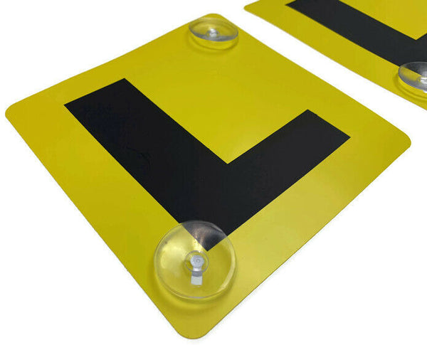 Br Auto 2X Learner Plates Stay Put Suction Disks Car Window Signs Vic Wa Decals & Stickers