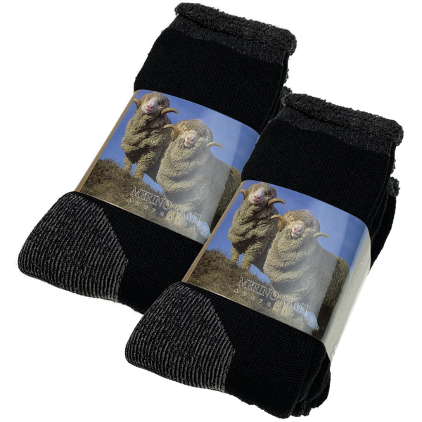 Br Apparel 6 Pairs Heavy Duty Merino Wool Work Extra Thick Cushion (Size 11 14) Socks