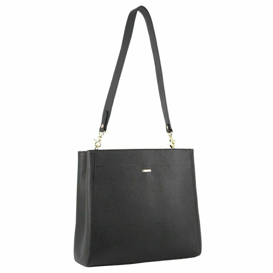 Morrissey Womens Italian Structured Leather Cross Body Bag Handbag Ladies Black Women's Bags & Handbags