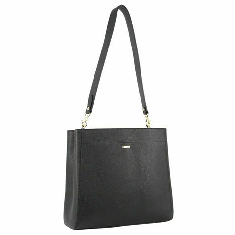 Morrissey Womens Italian Structured Leather Cross Body Bag Handbag Ladies Black Women's Bags & Handbags