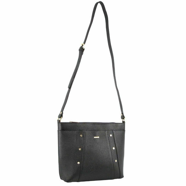 Morrissey Italian Genuine Leather Bag Cross Body Handbag Ladies Ipad Black Women's Bags & Handbags