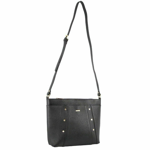 Morrissey Italian Genuine Leather Bag Cross Body Handbag Ladies Ipad Black Women's Bags & Handbags