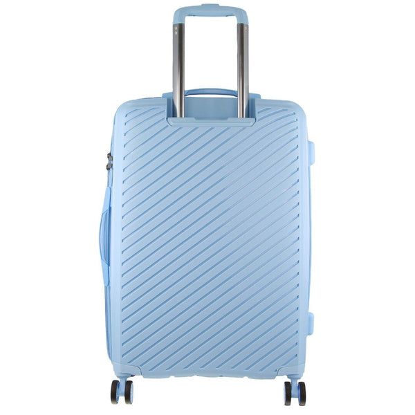 Milleni Pierre Cardin Inspired Checked Luggage Bag Travel Carry On Suitcase 75Cm (124L) Suitcases