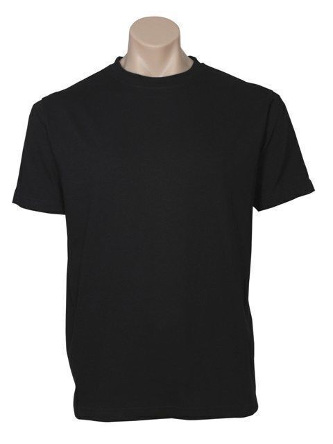 Br Apparel Black Plain T Shirt 100% Cotton Basic Blank Tee Mens Ladies Casual Adults Casual Shirts