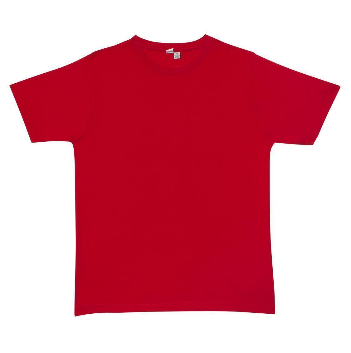 Br Apparel Plain T Shirt 100% Cotton Basic Blank Tee Mens Ladies Casual Bulk Adults Red Large Casual Shirts