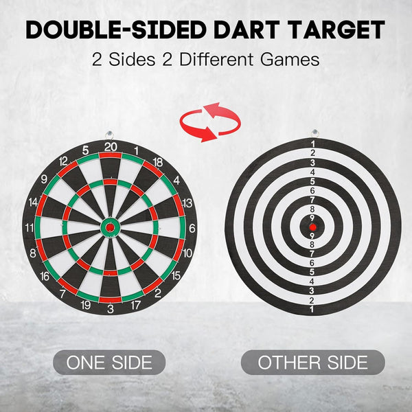 12" Dartboard Board With Steel Darts Professional Competition Party Game Party Games & Activities