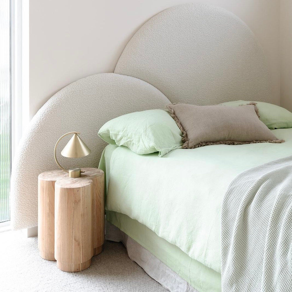 100% Cotton Muslin Duvet Quilt Cover Set W/ 2 Pillow Cases In Pastel Green King Quilt Covers