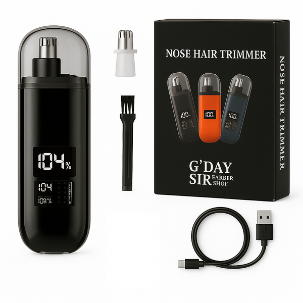 Handheld Nose Hair Trimmer Rechargeable Usb C Clipper Shaver In Black Clippers & Trimmers