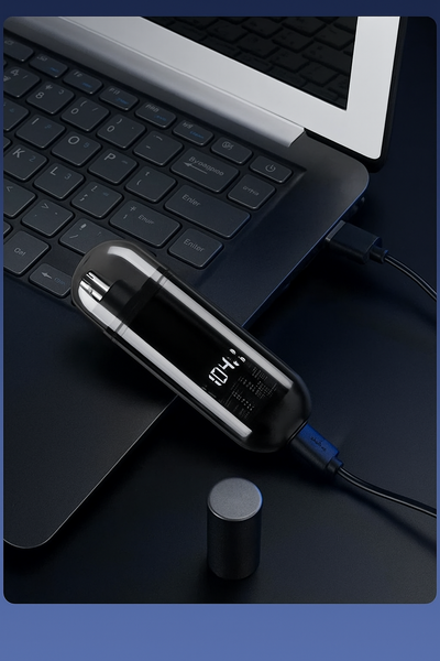 Handheld Nose Hair Trimmer Rechargeable Usb C Clipper Shaver In Black Clippers & Trimmers