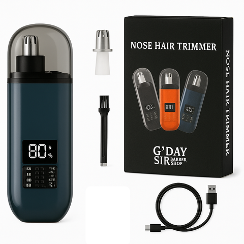 Handheld Nose Hair Trimmer Rechargeable Usb C Clipper Shaver In Blue/Teal Clippers & Trimmers