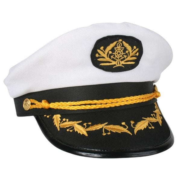 Br Costumes Captain Hat Adult Party Skipper Sailor Ship White/Black Other Party Supplies