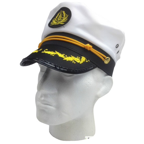 Br Costumes Captain Hat Adult Party Skipper Sailor Ship White/Black Other Party Supplies
