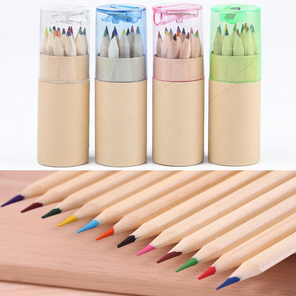 Br Stationary 18Pcs Mini Colour Pencils Junior Artist Coloured Kids Drawing Art Pencils & Charcoal