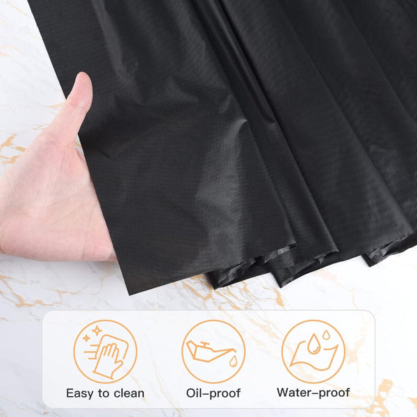 Br Party Table Cloth Cover Reusable & Washable Xmas 137Cm 274Cm (54"X108") In Black Table Cloths