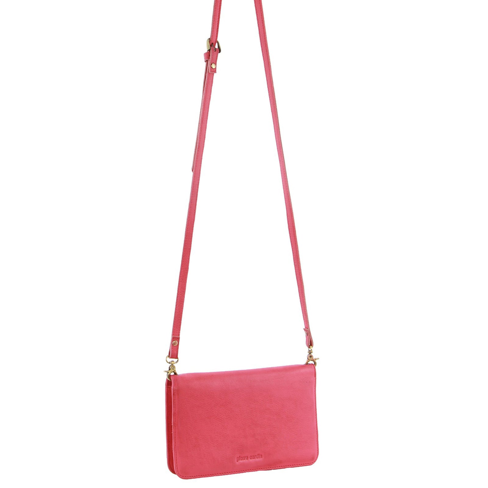 Pierre Cardin Ladies Womens Clutch Leather Wallet Purse Rfid Protected Pink Wallets