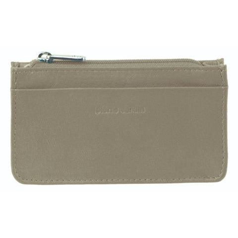 Pierre Cardin Ladies Women Soft Italian Leather Coin Purse Holder Wallet Taupe Wallets