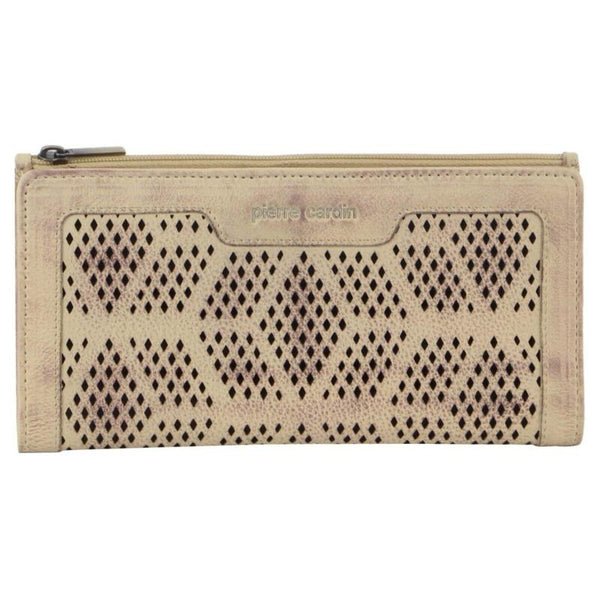 Pierre Cardin Perforated Leather Ladies Handy Travel Wallet Wallets