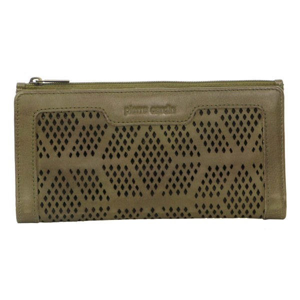 Pierre Cardin Perforated Leather Ladies Handy Travel Wallet Wallets