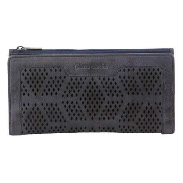 Pierre Cardin Perforated Leather Ladies Handy Travel Wallet Wallets