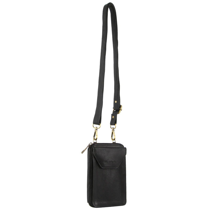 Pierre Cardin Ladies Leather Cross Body Bag/Wallet Bag/Clutch Women's Bags & Handbags