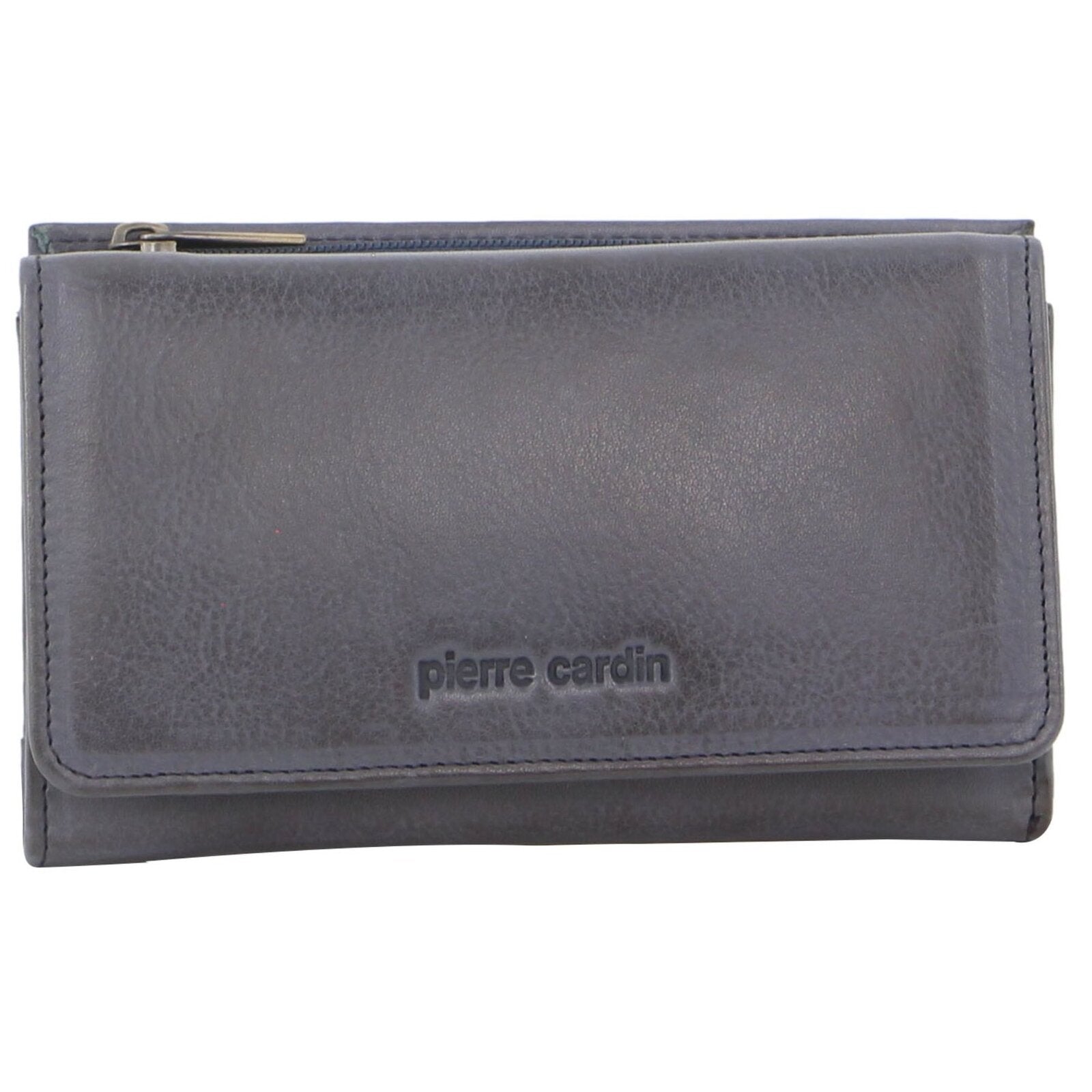 Pierre Cardin Womens Soft Italian Leather Rfid Purse Wallet Rustic Teal Wallets