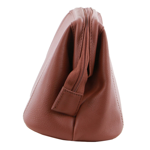 Pierre Cardin Mens Rustic Leather Toiletry Case Bag Travel Casia Rose Bags Skins & Travel Cases