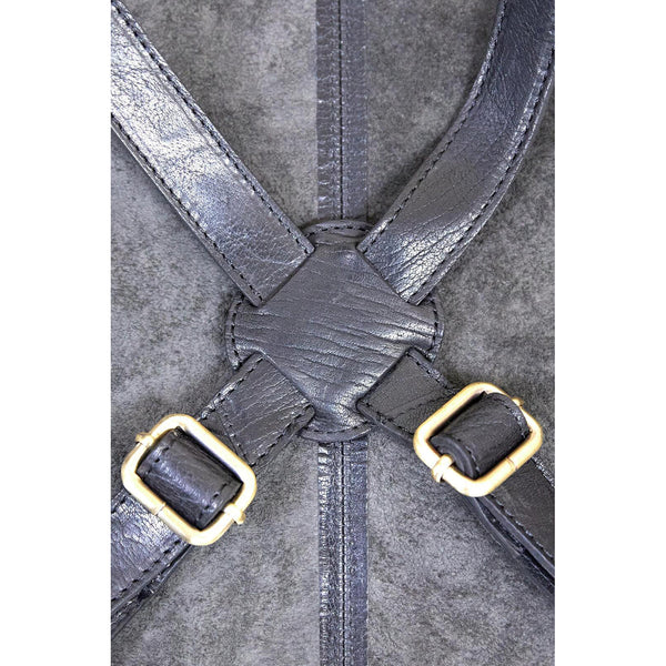 Pierre Cardin 2X Professional Leather Apron Butcher Woodwork Barber Chef Black Aprons