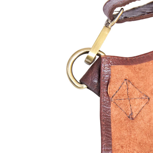 Pierre Cardin 2X Professional Leather Apron Butcher Woodwork Barber Chestnut Aprons