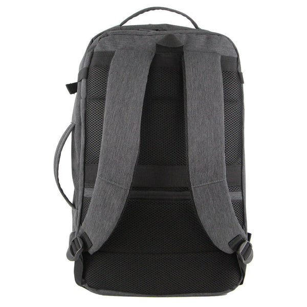 Pierre Cardin Mens Travel & Business Backpack With Built In Usb Port Grey Backpacks