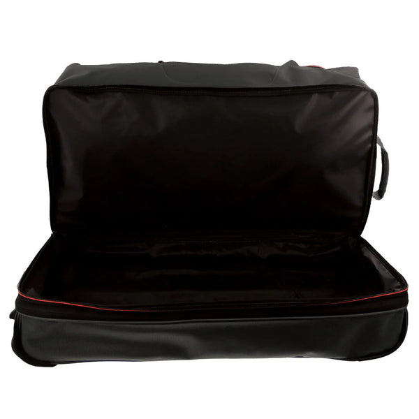 Pierre Cardin Trolley Bag Large Soft Travel Luggage Wheeled Duffle 82Cm Black Trolleys