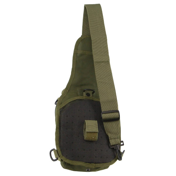 Pierre Cardin Cross Body Tactical Sling Bag Rucksack Army Style In Green Bags