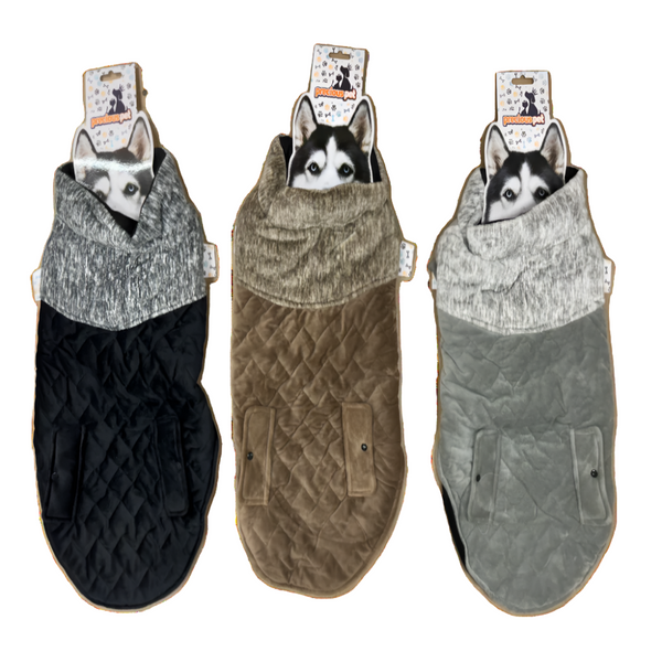 Dog Clothing & Shoes Precious Pet 60Cm Quilted Dog Jacket Coat Warm Winter Clothes Vest Padded Windbreaker