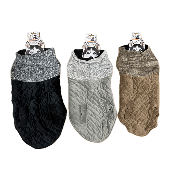 Precious Pet 80Cm Quilted Dog Jacket Coat Warm Winter Clothes Vest Padded Windbreaker Dog Clothing & Shoes