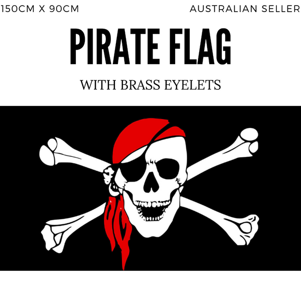Br Costumes Pirage Flag Skull Party Pirates & Crossbones Large 150 X 90 Jolly Roger Flags
