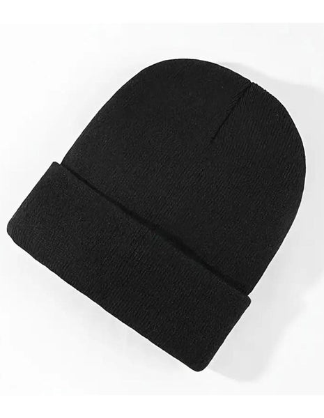 Br Apparel Plain Beanie Unisex Mens Womens Winter Warm Hat Ski Cap Knit Black Other Snow Sports Accessories